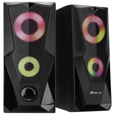 Колонки для компьютера XTRIKE SK-501 BK Wired Speaker с RGB подсветкой