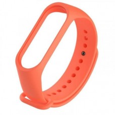Силиконовый ремешок для фитнес браслета Xiaomi Mi Band 5 Orange