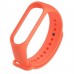Силиконовый ремешок для фитнес браслета Xiaomi Mi Band 5 Orange