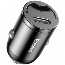 Зарядное устройство в авто с быстрой зарядкой Baseus Tiny Star Mini PPS quick charger и кабелем Type-C to Lightning (1m) для зарядки iPhone Gray