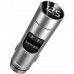 FM-модулятор (трансмиттер) Baseus Energy Column BS-01 (Bluetooth, MP3) c функцией зарядного устройства Silver