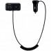 FM-модулятор (трансмиттер) в авто Baseus T typed S-16 (Bluetooth, MP3, MicroSD, AUX) c функцией зарядного устройства на 2 USB Black