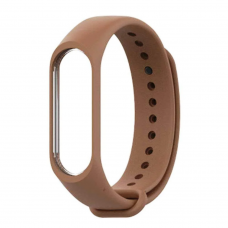 Силиконовый ремешок для фитнес браслета Xiaomi Mi Band 3/4 Brown