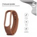 Силиконовый ремешок для фитнес браслета Xiaomi Mi Band 5 Brown