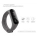Силиконовый ремешок для фитнес браслета Xiaomi Mi Band 3/4 Dark Grey