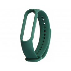 Силиконовый ремешок для фитнес браслета Xiaomi Mi Band 5 Forest Green