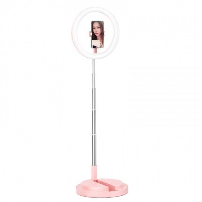 Кольцевая LED-лампа для селфи Usams US-ZB120 Stretchable Selfie Ring Light Pink