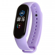 Силиконовый ремешок для фитнес браслета Xiaomi Mi Band 5 Lilac
