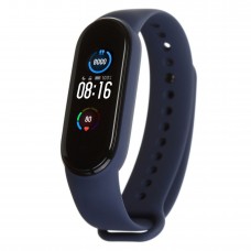 Силиконовый ремешок для фитнес браслета Xiaomi Mi Band 5 Midnight Blue