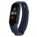 Силиконовый ремешок для фитнес браслета Xiaomi Mi Band 5 Midnight Blue