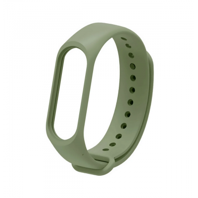 Силиконовый ремешок для фитнес браслета Xiaomi Mi Band 3/4 Olive