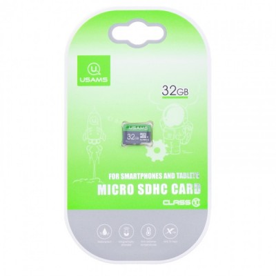 Карта памяти Micro SDHC Card Usams US-ZB094 TF High Speed Card 32Gb Class 10