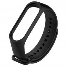 Силиконовый ремешок для фитнес браслета Xiaomi Mi Band 5 Black