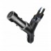 Зарядное устройство в авто с дополнительным разьемом прикуривателя и 2USB Baseus Y type dual USB+cigarette lighter Black