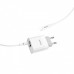 Сетевое зарядное устройство Hoco C80A Rapido PD+QC3.0 charger (с кабелем Type-C to Lightning) White