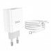 Сетевое зарядное устройство Hoco C80A Rapido PD+QC3.0 charger (с кабелем Type-C to Type-C) White