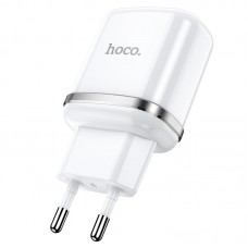 Сетевое зарядное устройство Hoco N4 Aspiring dual port charger (2USB, 2,4A) White