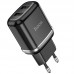 Сетевое зарядное устройство Hoco N4 Aspiring dual port charger (2USB, 2,4A) Black