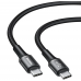Кабель Type-C с оплеткой Baseus halo for Type-C PD2.0 60W 3A 1m Black