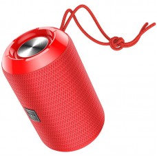 Портативная Bluetooth колонка Hoco HC1 Trendy sound с влагозащитой IPX5 (BT 5.0, AUX, USB, MicroSD, FM радио) Red