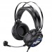 Игровые наушники для ПК Hoco W101 с микрофоном и подсветкой Black