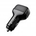 Автомобильное зарядное устройство Hoco DZ3 2USB, 2.4A c кабелем Type-C Black