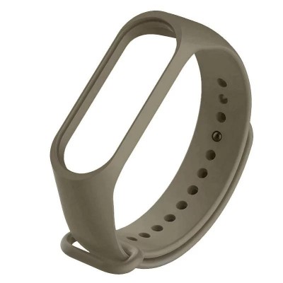 Силиконовый ремешок для фитнес браслета Xiaomi Mi Band 5 Olive