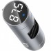 FM-модулятор (трансмиттер) Baseus Energy Column BS-01 (Bluetooth, MP3) c функцией зарядного устройства Silver