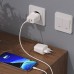 Сетевое зарядное устройство Hoco CA85A Bright (2ports USB, Type-C) PD20W+QC3.0 White