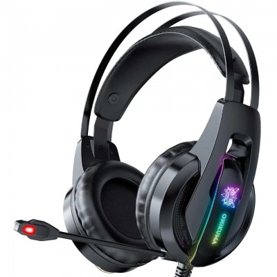 Наушники игровые Onikuma K16 с микрофоном и RGB подсветкой Black