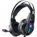 Наушники игровые Onikuma K16 с микрофоном и RGB подсветкой Black