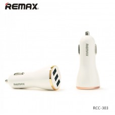 Автомобильное зарядное устройство Remax RCC303 Dolfin 3.4A 3USB Rose Gold