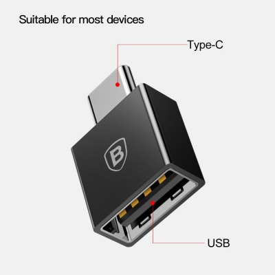 Переходник Baseus Exquisite Type-C Male to USB Female Adapter Converter