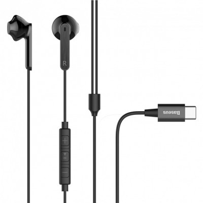 Наушники Baseus Encok Wired C16 Type-C Black