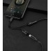 Переходник Usams US-SJ160 Adapter Cable Dual lightning 2 in 1 Black