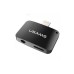 Переходник Usams US-SJ137 Lightning 2 in 1 Adapter Black