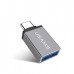 Переходник Usams US-SJ028 Type-C to USB 3.1 OTG Grey