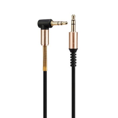 Кабель Hoco UPA02 AUX Spring audio 1m Black