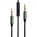Кабель Hoco UPA04 Noble sound series AUX audio (with mic) Black
