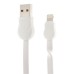 Кабель Joyroom S-L121 Waves Series Flat Cable Lightning 1M White