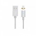 Кабель Hoco U16 magnetic adsorption Lightning Silver