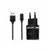 Сетевое зарядное устройство HOCO C12 2USB 2.4A + Кабель Micro Usb Black