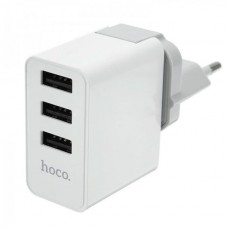 Сетевое зарядное устройство HOCO C20 YOKE 3 USB White