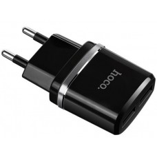 Сетевое зарядное устройство HOCO C12 2USB 2.4A Black