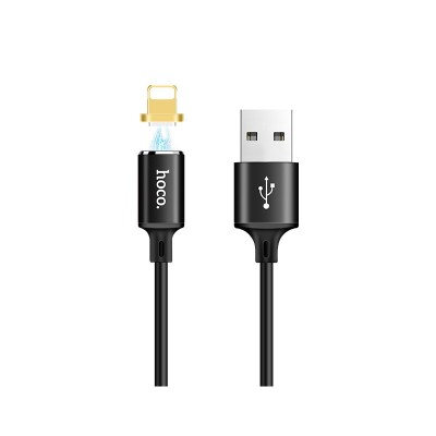 Кабель Hoco U28 Magnetic adsorption Lightning Black