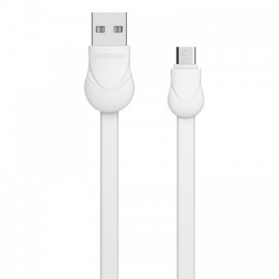 Кабель Joyroom S-L121 Waves Series Flat Cable Micro 1M White