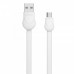 Кабель Joyroom S-L121 Waves Series Flat Cable Micro 1M White