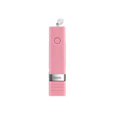 Монопод Hoco K3 Beauty wire controllable AUX Pink