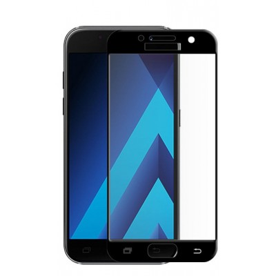 Защитное стекло Full Cover для Samsung Galaxy A3 2017 Черное