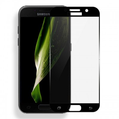 Защитное стекло Full Cover для Samsung Galaxy A7 2017 Черное